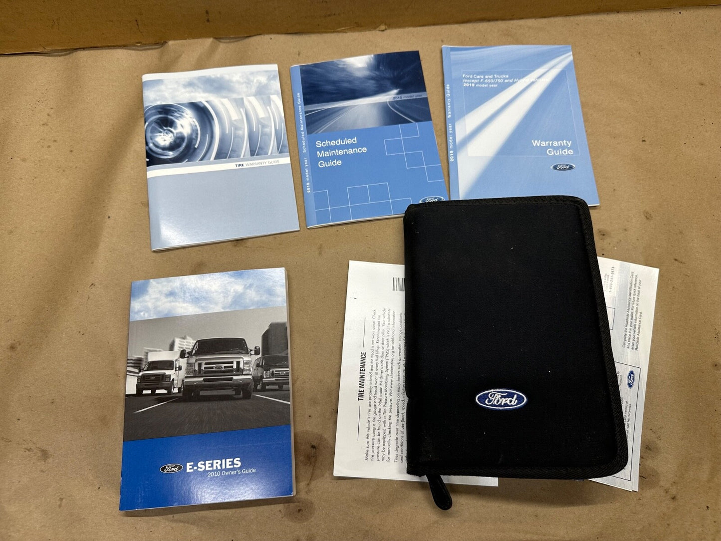 2010 Ford E-Series Econoline Owners Manual w/ Case & Supplements E150 E250 E350