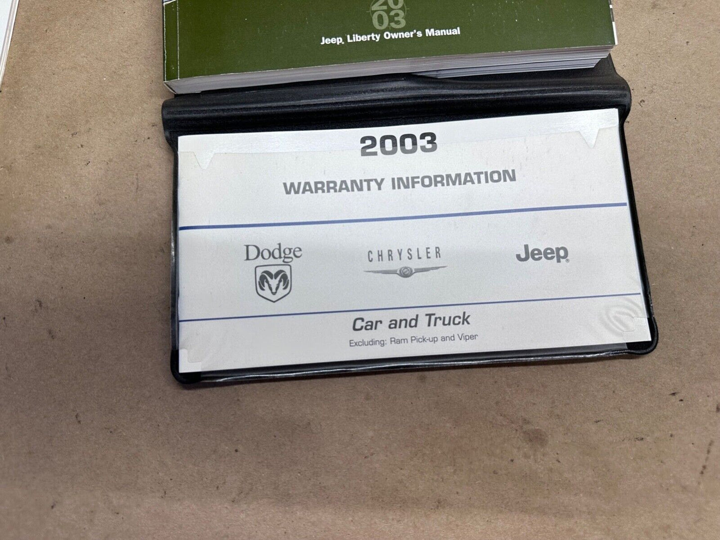 2003 Jeep Grand Cherokee Owners Manual User Guide Reference Operator Book 03 OEM