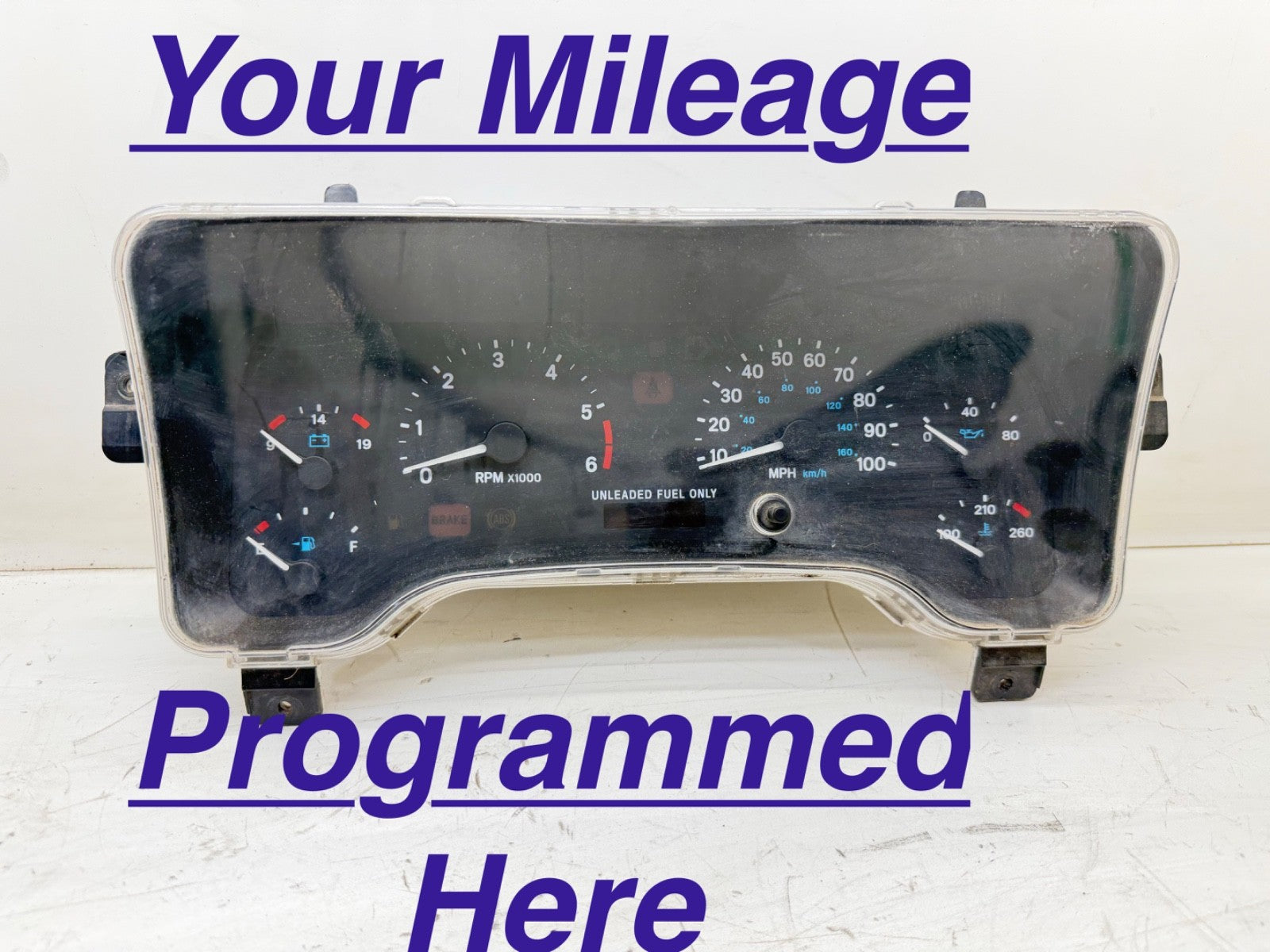 97-00 Jeep Wrangler TJ SPEEDOMETER CLUSTER Gauge Speedo Gauge Instrument Tach XJ