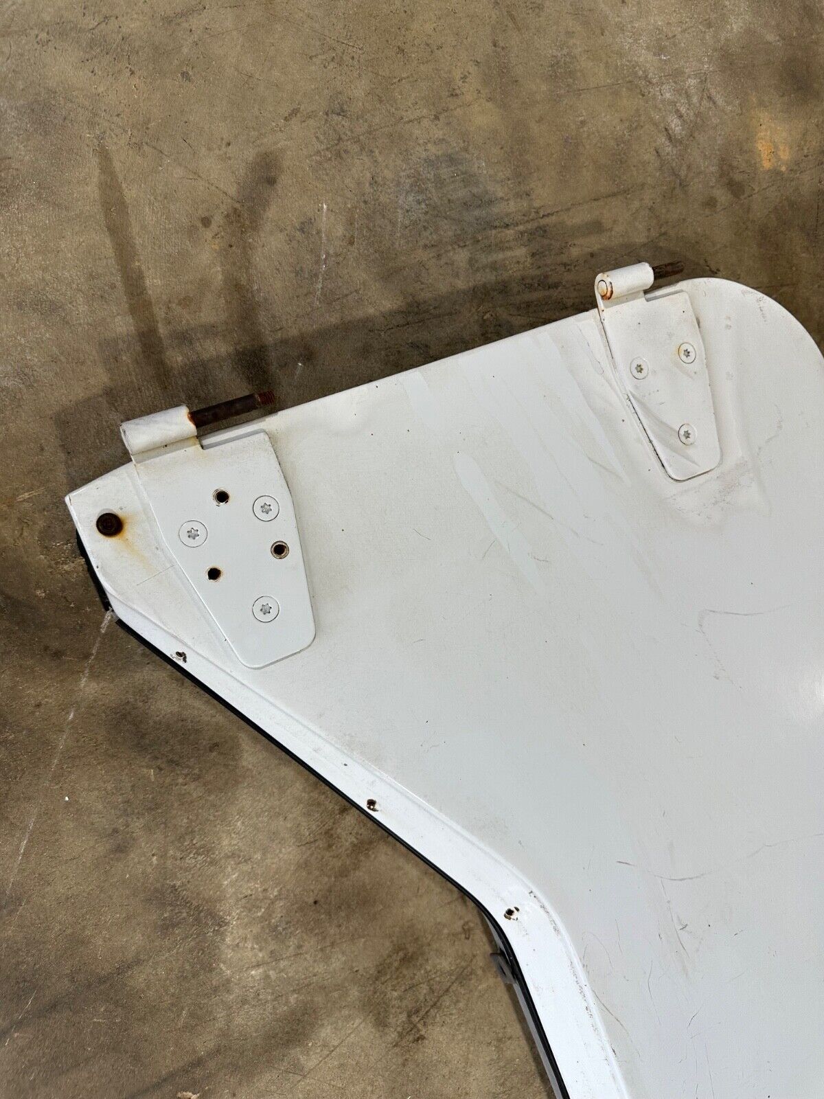 81-95 Jeep Wrangler YJ CJ7 Passenger Side Half Steel Door Lower Right White OEM