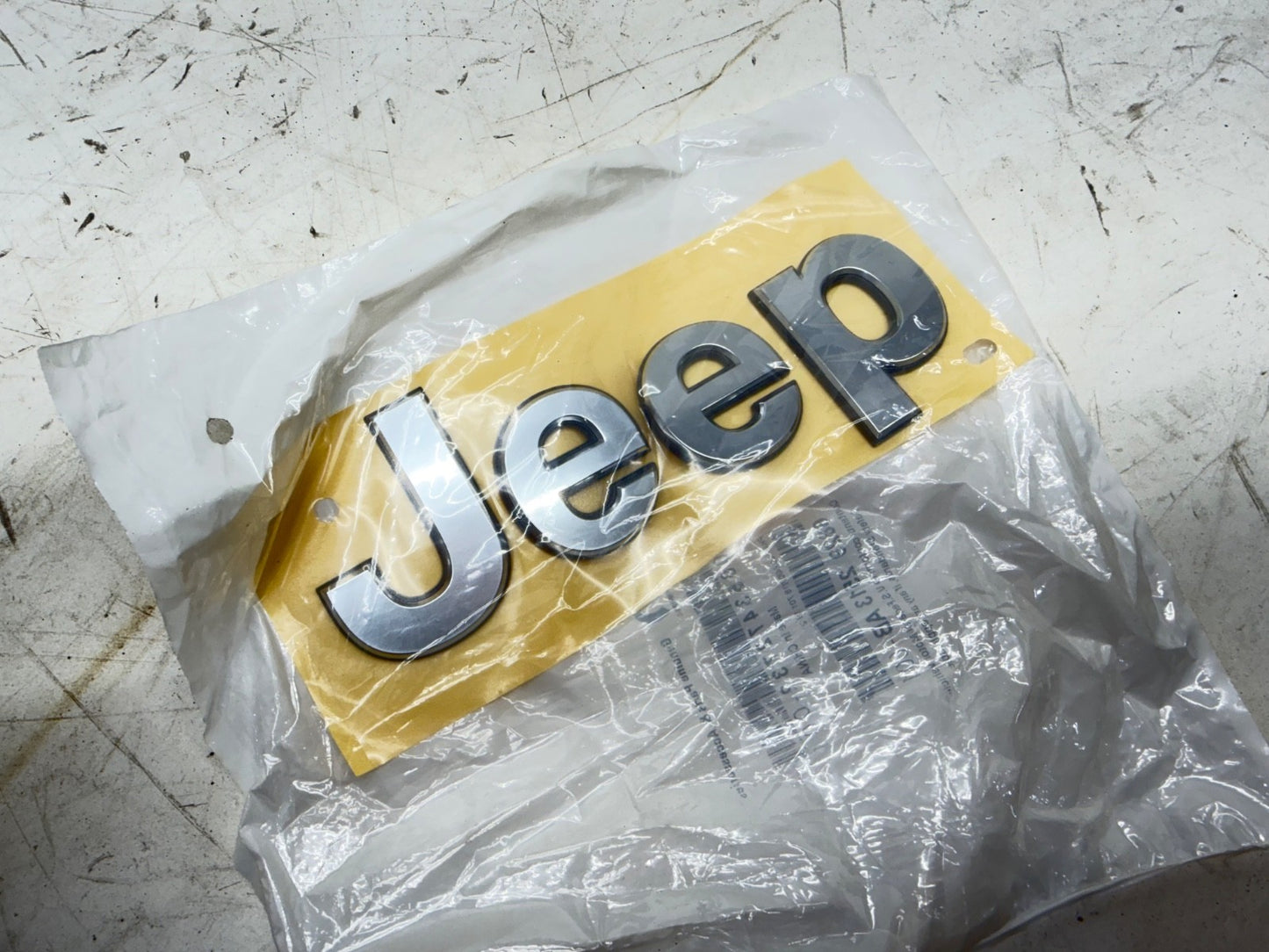 Genuine OEM Mopar Jeep 68292513AB "JEEP" Nameplate Badge Emblem Front Fender
