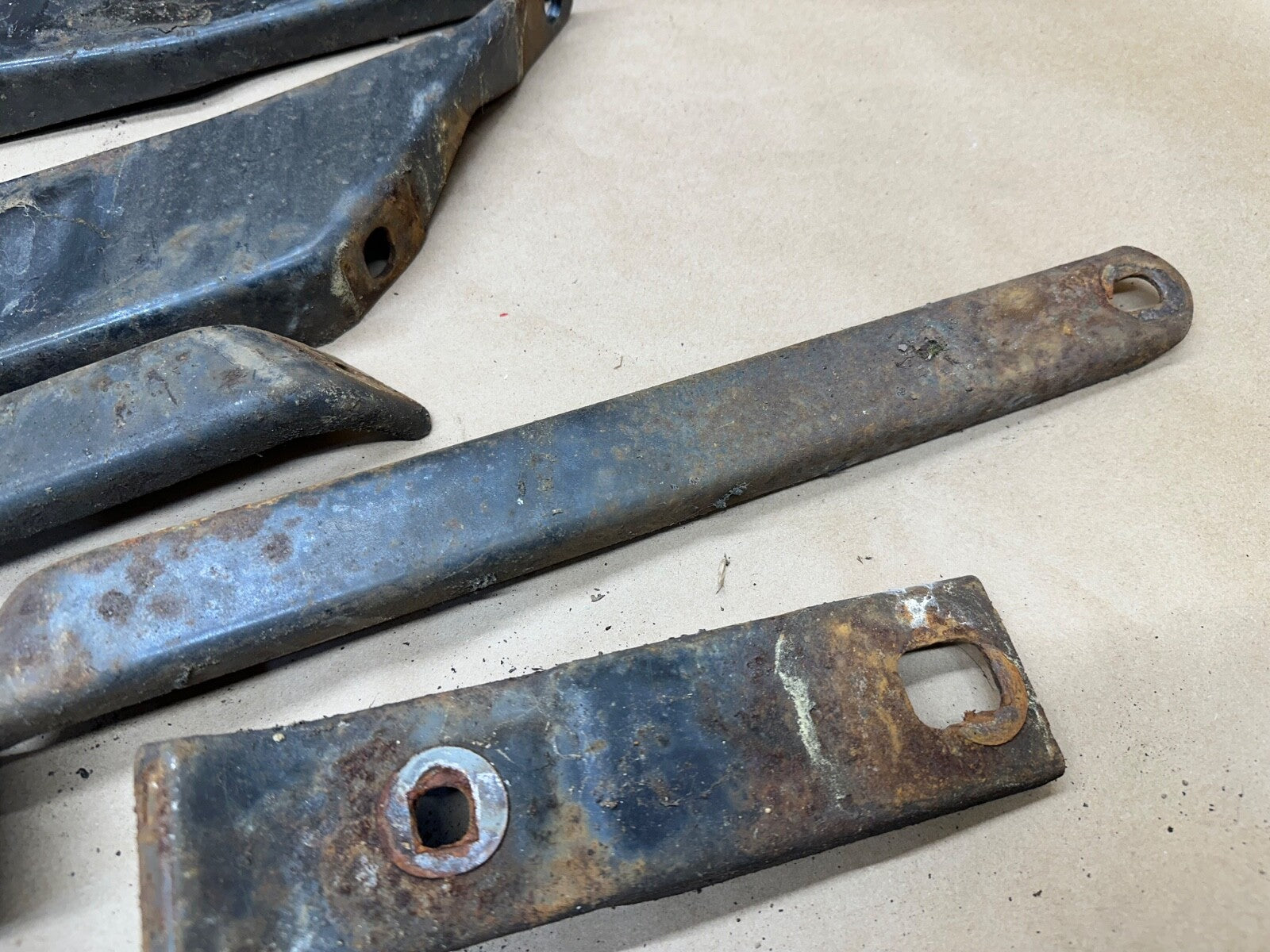 1967 AMC Rambler Rebel Rear Bumper Mount Bracket Sedan Factory 67 Rambler Back