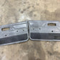 84-96 Jeep Cherokee XJ Pair L R Gray Interior Door Panel Manual Crank Windows OE
