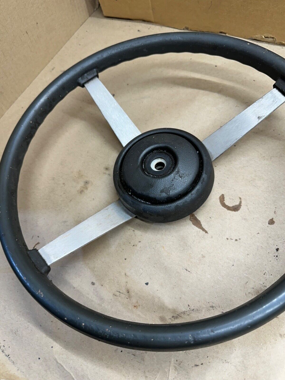 84-96 Jeep Cherokee Wrangler XJ YJ MJ Comanche 3 Spoke Steering Wheel Grey Gray