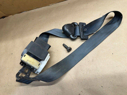 03-06 Jeep Wrangler TJ Drivers LF Seat Belt Retractor Charcoal Grey Seatbelt OEM