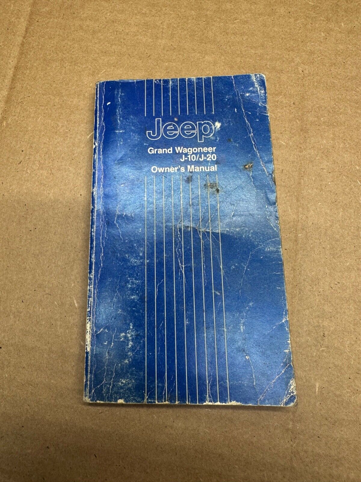 1987 Jeep Grand Wagoneer Owners Manual User Guide J10 J20 J-10 J-20 Owner's OEM