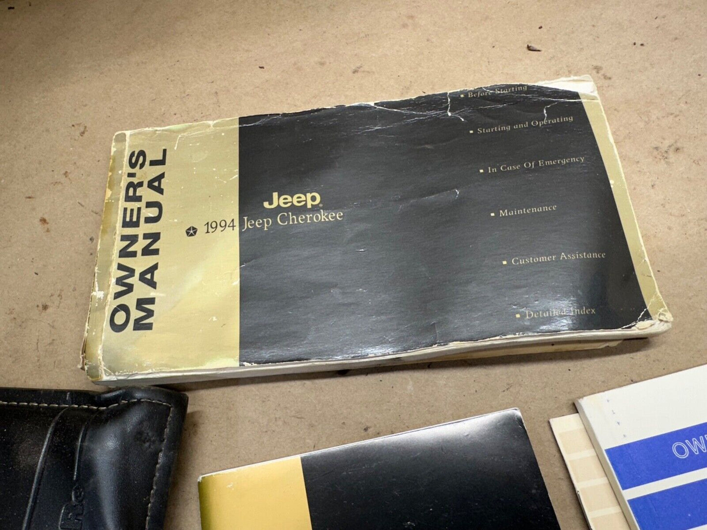 1994 Jeep Cherokee XJ Owners Manual Book User Guide Books Bag 94 Booklet Owner's