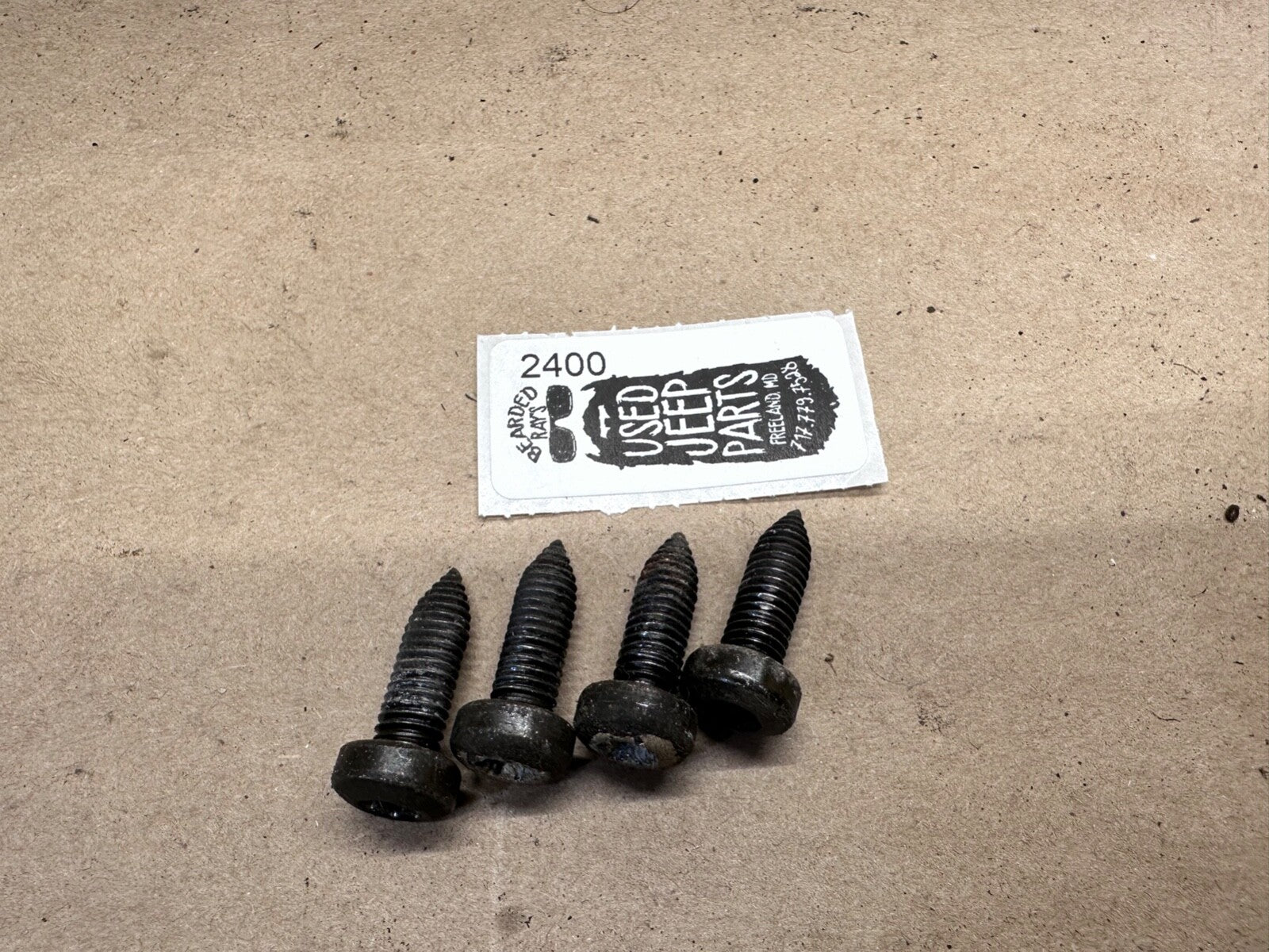 87-95 Jeep Wrangler YJ OEM Seat Slider Track Adjuster Bolts Bolt 4 TORX Bracket