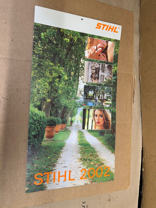 2002 STIHL Wall Calendar Girl Girls Chainsaw Weedwacker Power tools 02 Complete