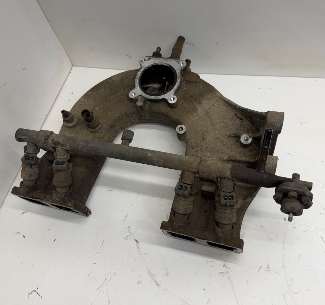 97-02 Jeep TJ Wrangler 2.5 Intake Manifold w/ Fuel Rail & Injectors 53010244 OEM
