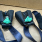 92-95 Jeep Wrangler YJ Rear Back Pair Seat Belt Buckle OEM Seatbelt Factory