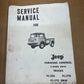 57-64 Jeep FC150 FC170 Shop Service Repair Manual PAPER BOOK Forward Control FC