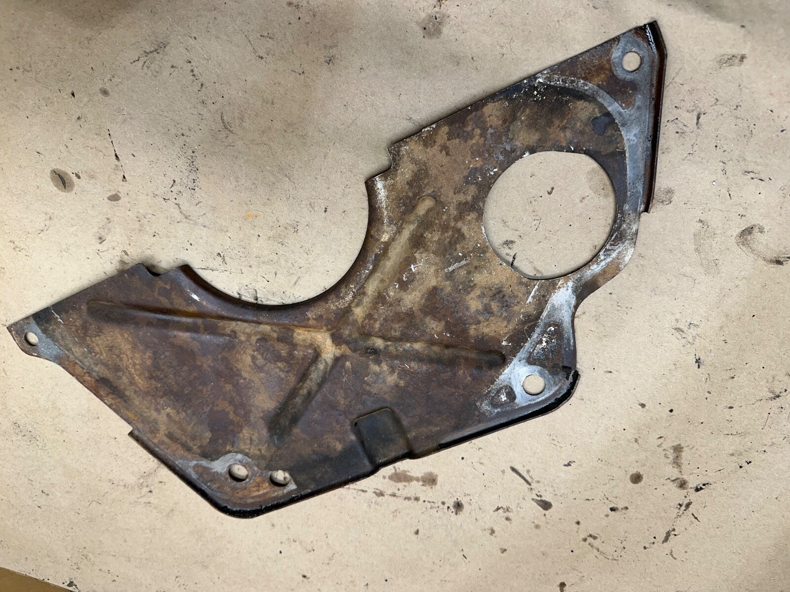 91-02 2.5L Jeep Wrangler YJ TJ Transmission Dust Shield Inspection Cover Plate