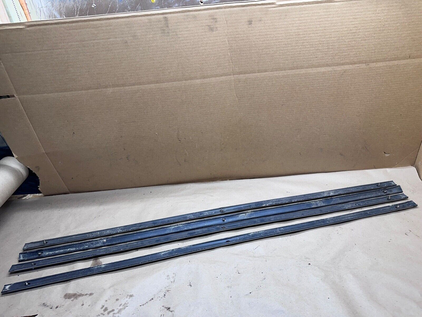 86-91 Jeep Grand Wagoneer Roof Rack Luggage Skid Strips Rails Guard FSJ SJ OEM