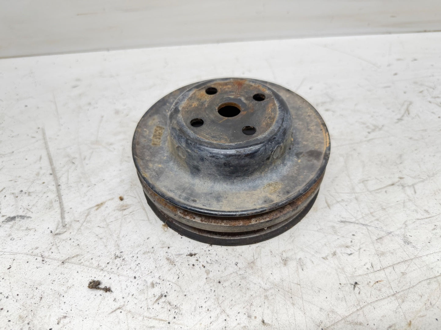 Jeep CJ 80-86 CJ7 2-Groove V Belt Water Pump Pulley 6 cyl 4.2L YJ 2.5L Wrangler