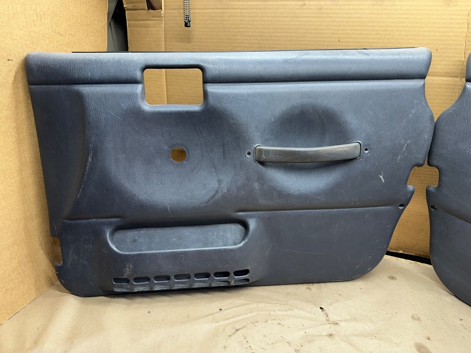 97-06 Jeep TJ Wrangler Driver Passenger FULL HARD DOOR PANEL AGATE GRAY OEM Grey