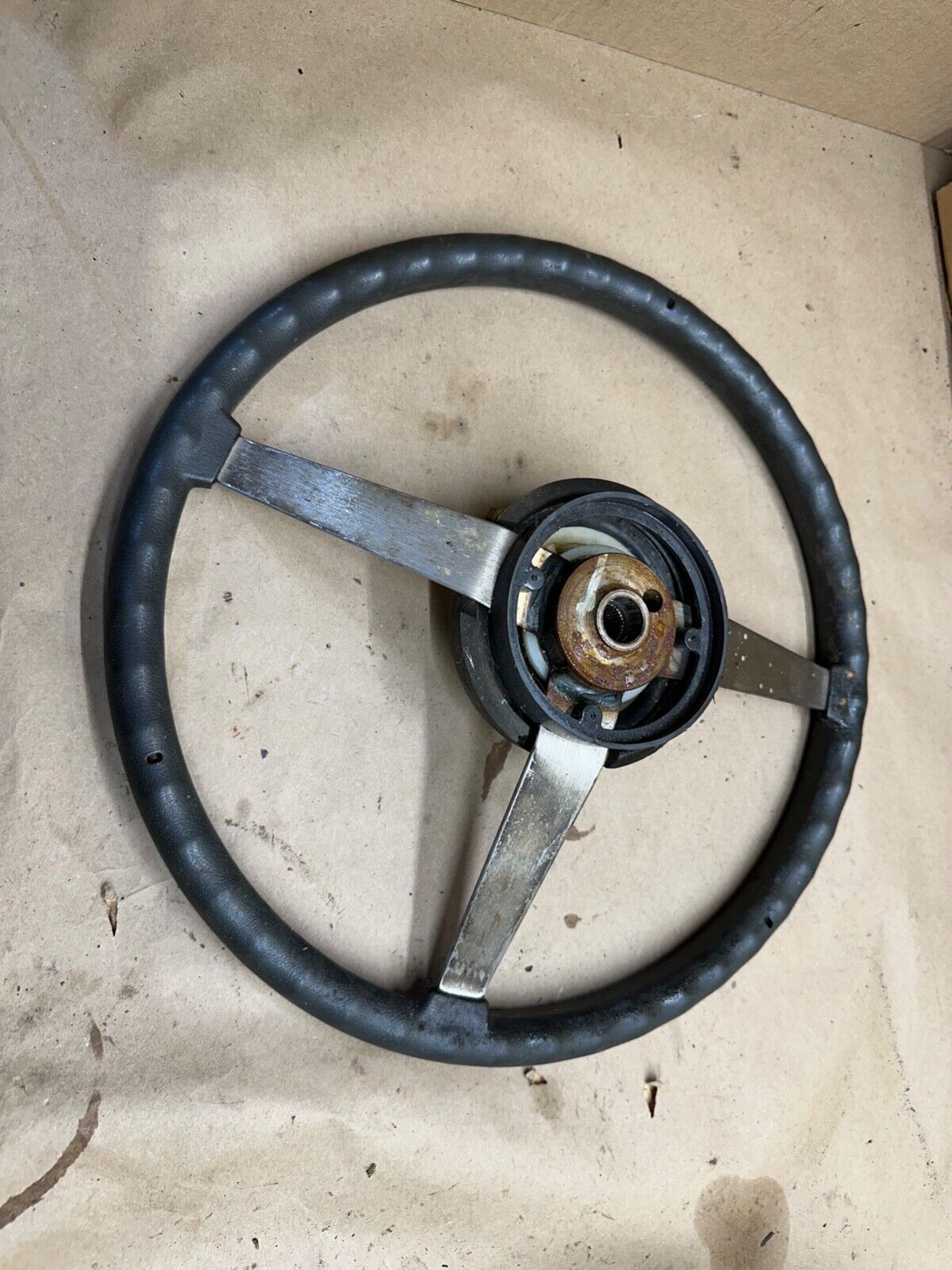 84-96 Jeep Cherokee Wrangler XJ YJ MJ Comanche 3 Spoke Steering Wheel Grey Gray