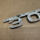 80s Mercedes 300D Aluminum Rear Trunk Nameplate Emblem 1238170915  MD0182-4