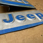 76-95 Jeep Wrangler YJ CJ 7 5 OEM SAHARA BODY FRONT PANEL LOGO Embossed Factory