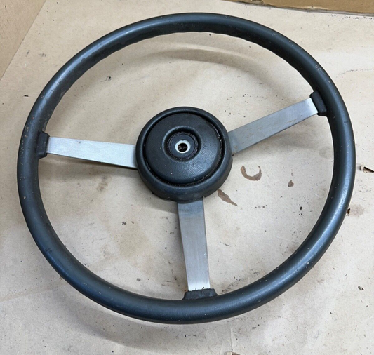 84-96 Jeep Cherokee Wrangler XJ YJ MJ Comanche 3 Spoke Steering Wheel Grey Gray