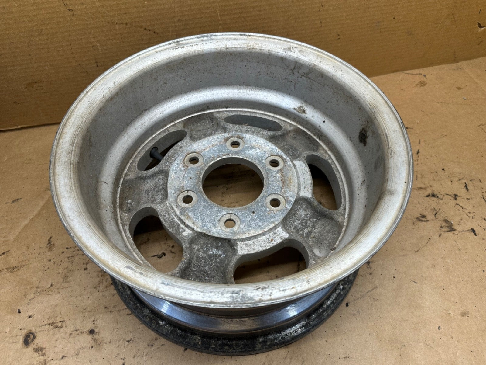 Vintage Jeep Wheels 15" x 7" 6x5.5 FSJ J10 J20 Wagoneer AMC Jeep Slot Wheel Rim