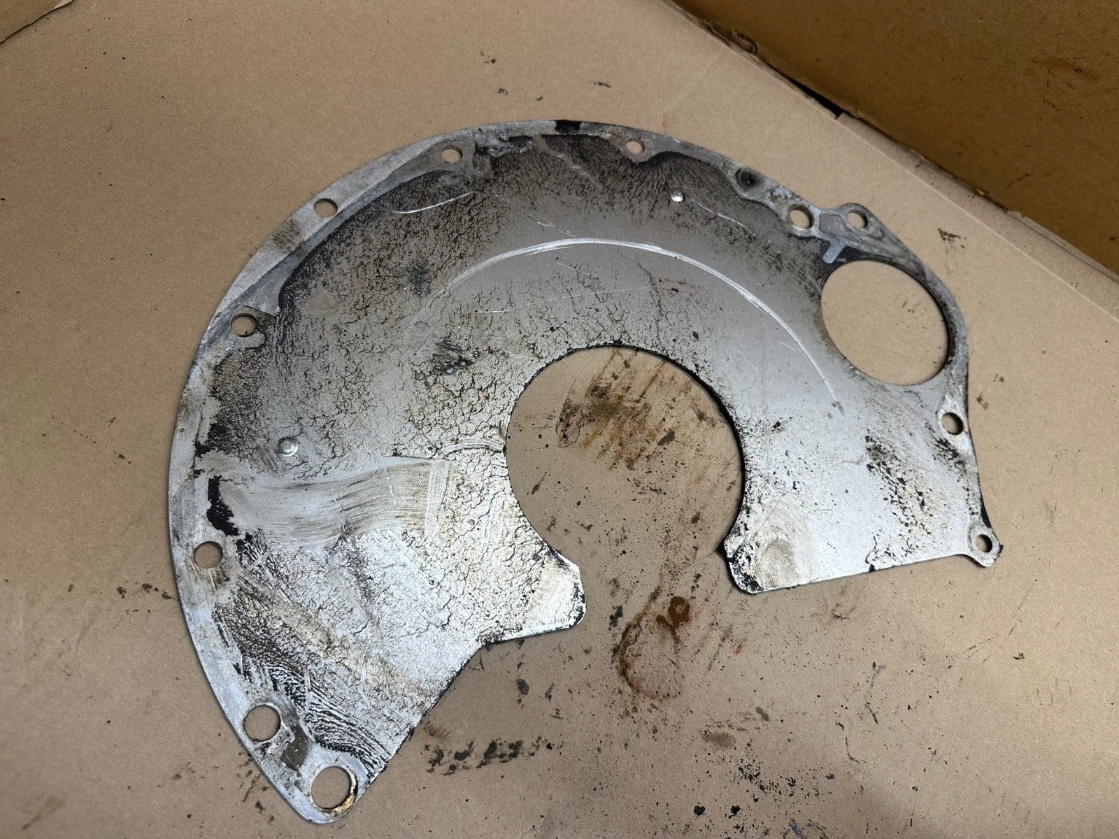 87-02 Jeep Wrangler YJ TJ 4.0 6 Cyl Engine Block to Transmission Spacer Plate