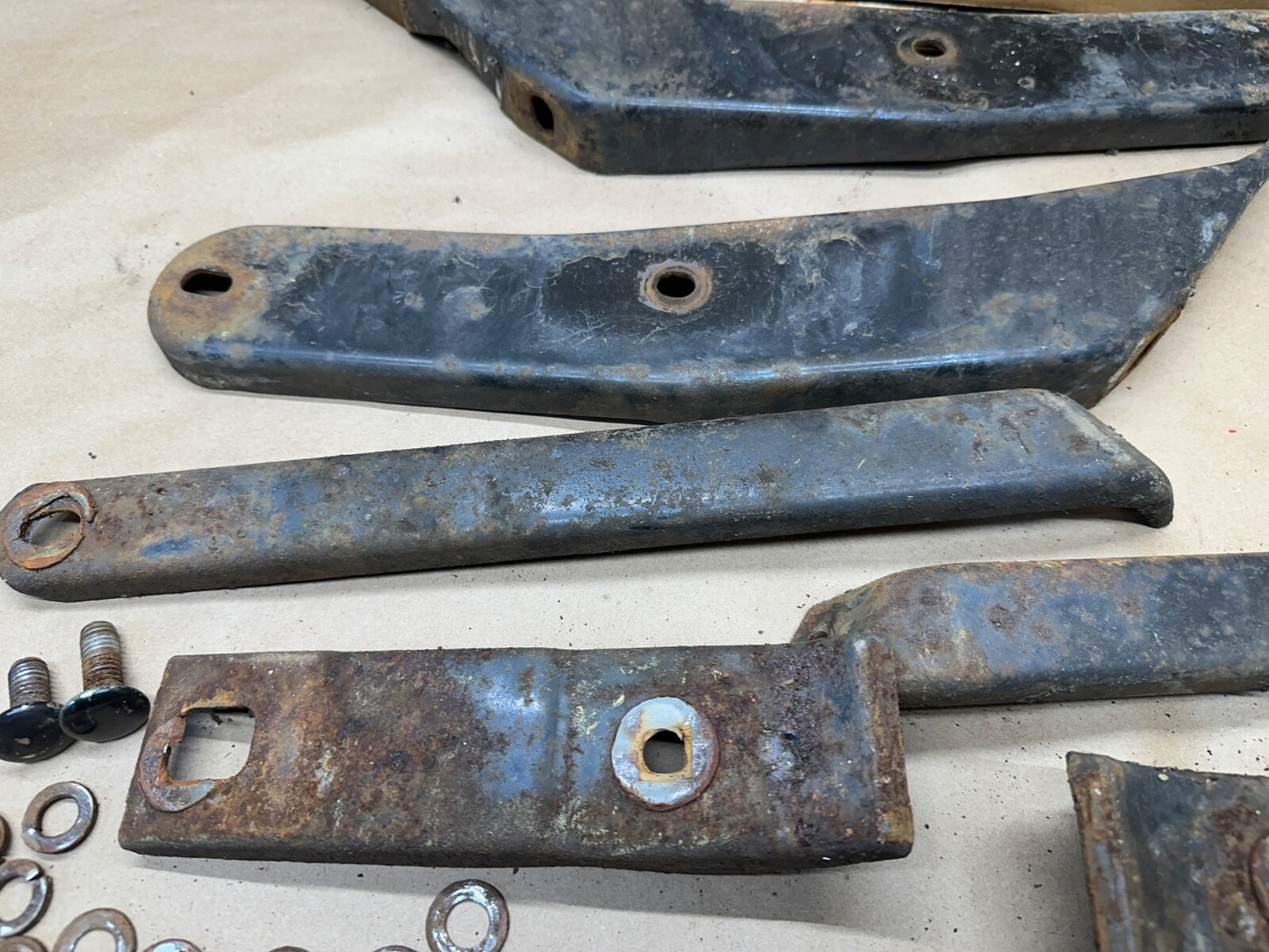1967 AMC Rambler Rebel Rear Bumper Mount Bracket Sedan Factory 67 Rambler Back