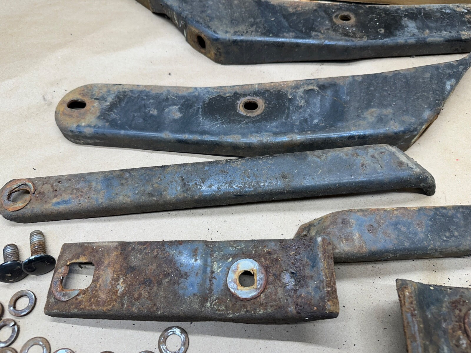 1967 AMC Rambler Rebel Rear Bumper Mount Bracket Sedan Factory 67 Rambler Back