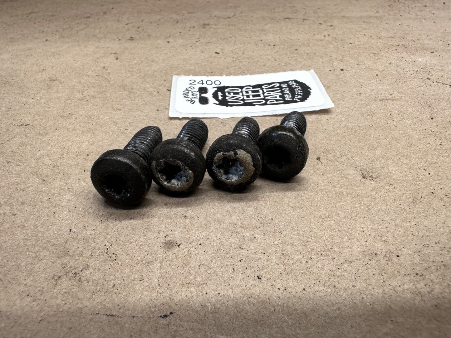 87-95 Jeep Wrangler YJ OEM Seat Slider Track Adjuster Bolts Bolt 4 TORX Bracket