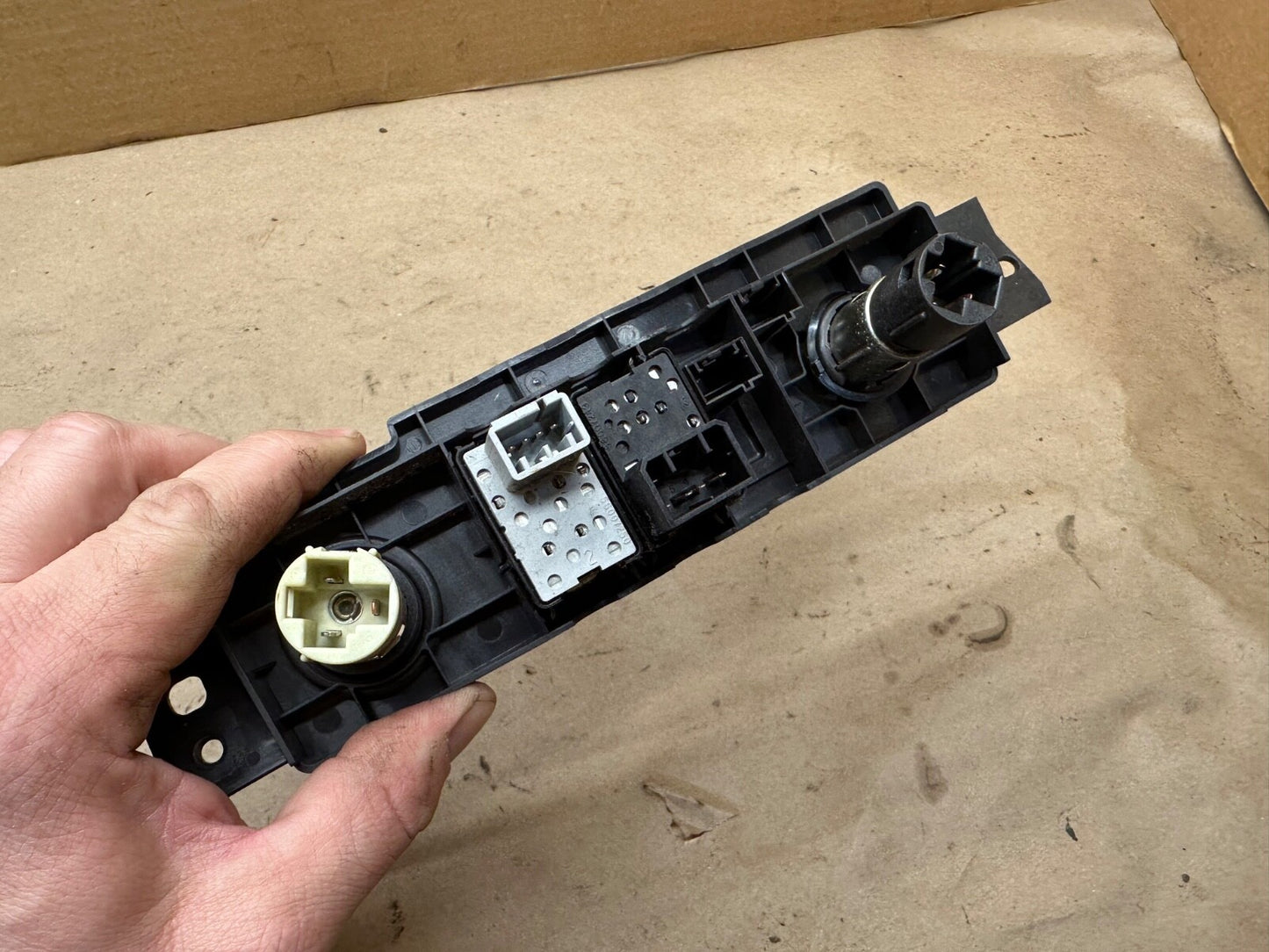 97-01 Jeep Cherokee XJ Dash Switch Panel Dash Defrost Rear Wiper 12v outlet OEM