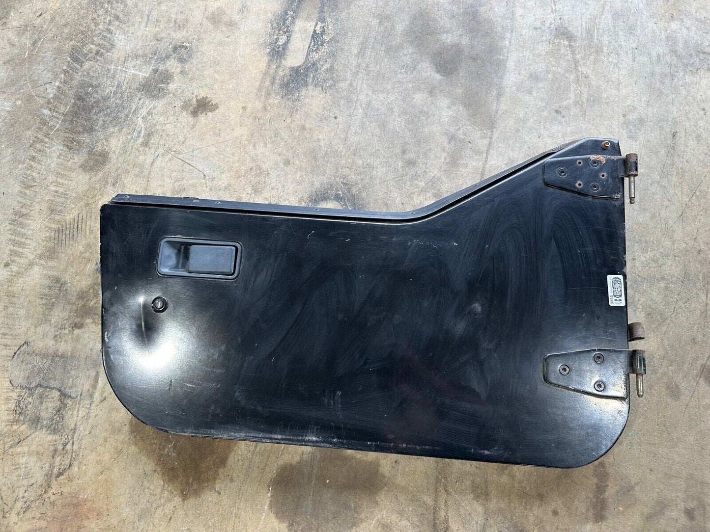 81-95 Jeep Wrangler YJ CJ7 Passenger Side Half Steel Door Lower Right Black OEM