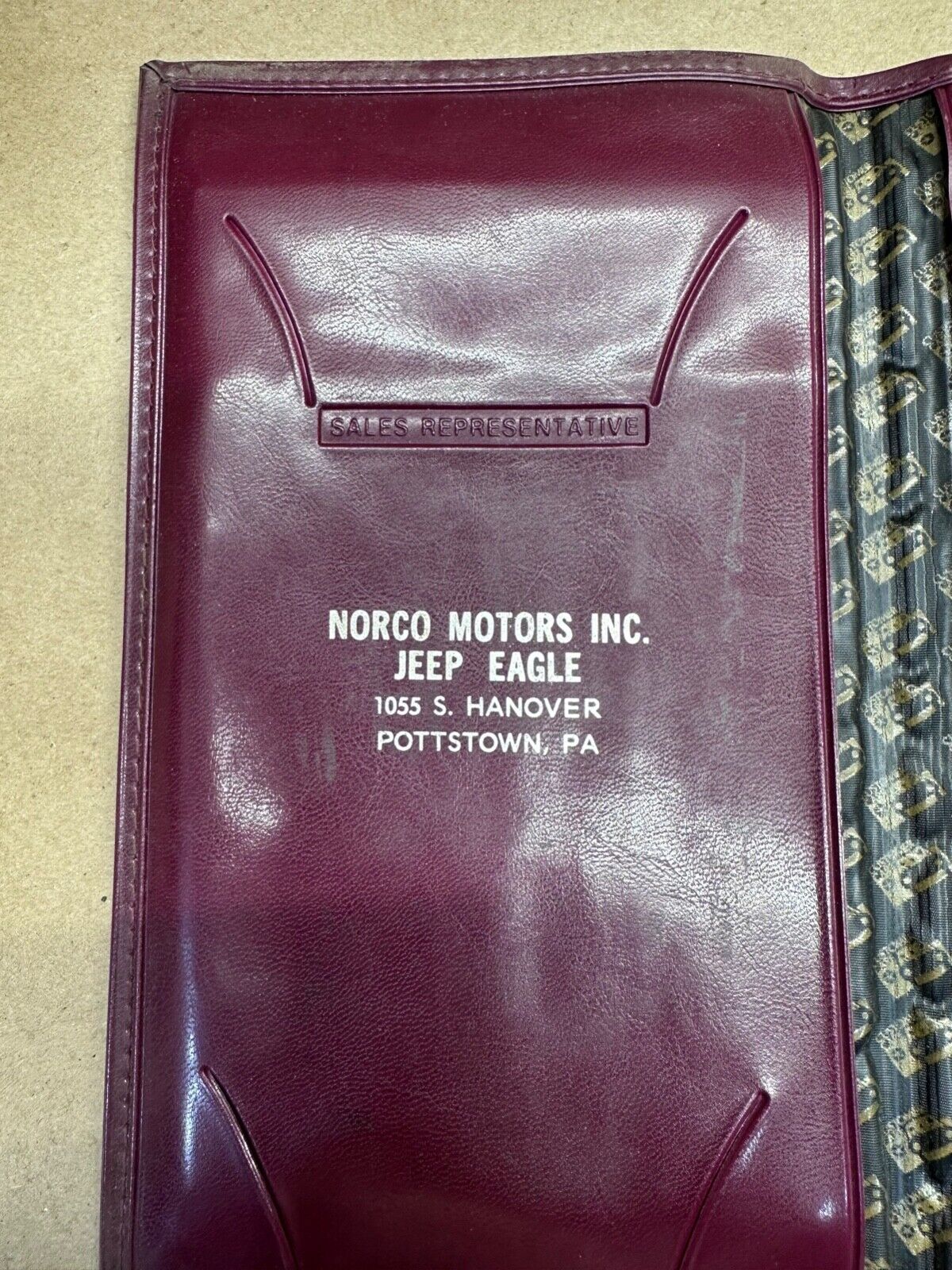 87-95 Jeep Wrangler YJ Owners Manual Holder -NORCO MOTORS INC POTTSTOWN, PA- OEM