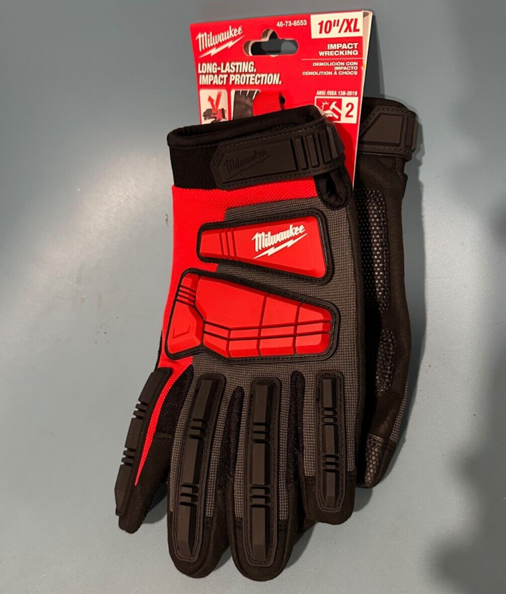 Milwaukee Impact Wrecking Work Glove XL Gloves Heavy Duty 48-73-8553 M18 NEW