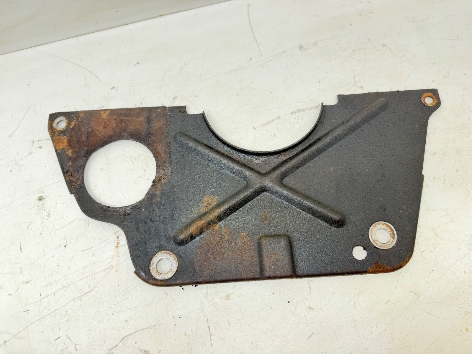 91-02 Jeep Wrangler 2.5L Flywheel Inspection Cover Block Spacer Plate YJ TJ OEM