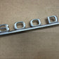 80s Mercedes 300D Aluminum Rear Trunk Nameplate Emblem 1238170915  MD0182-4