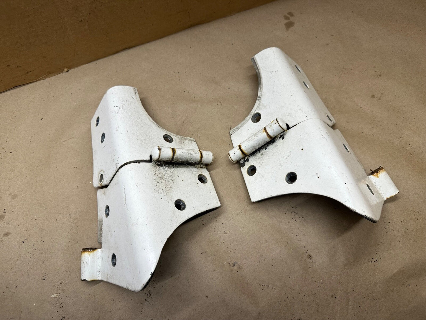 Windshield Frame Hinges Hinge Pair for Jeep Wrangler TJ 97-06 Factory OEM White