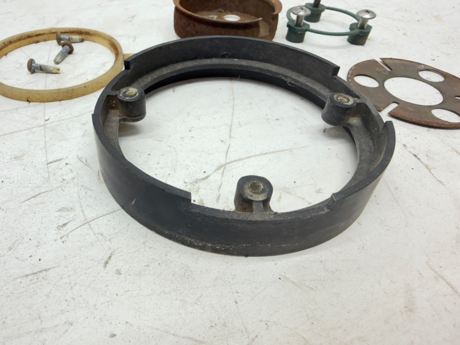 87-95 Jeep Wrangler YJ Steering Wheel Trim Riser Ring Bezel Black Spacer OEM