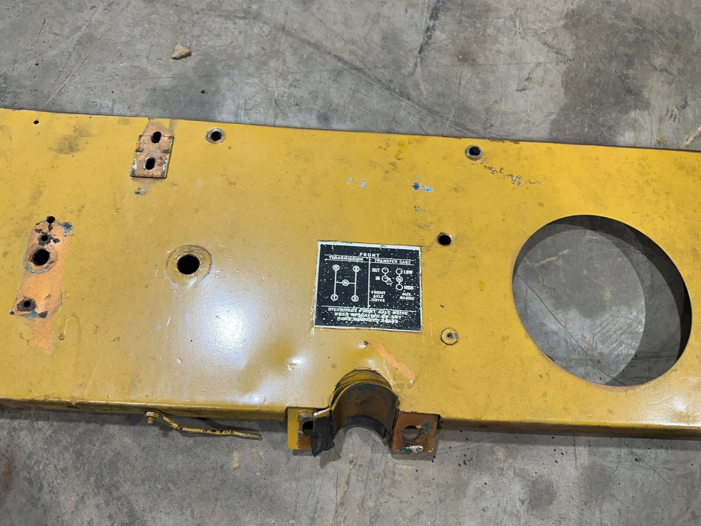 Jeep Willys CJ 5 CJ5 59-71 Dash Plate Panel DASHBOARD Column Mount OEM Factory