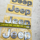 Set of 4 OEM Mopar Jeep 68292513AB "JEEP" Nameplate Badge Emblem Front Fender
