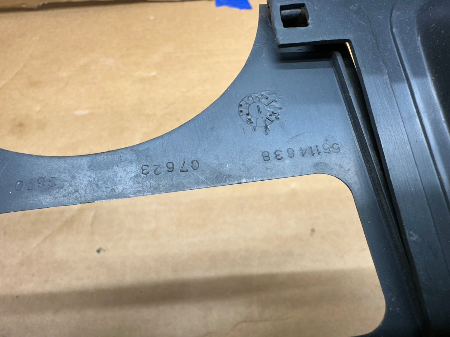 Jeep Wrangler OEM YJ Gauge Cluster Bezel OEM Gray 87 8 89 90 91 92 93 94 95 Grey