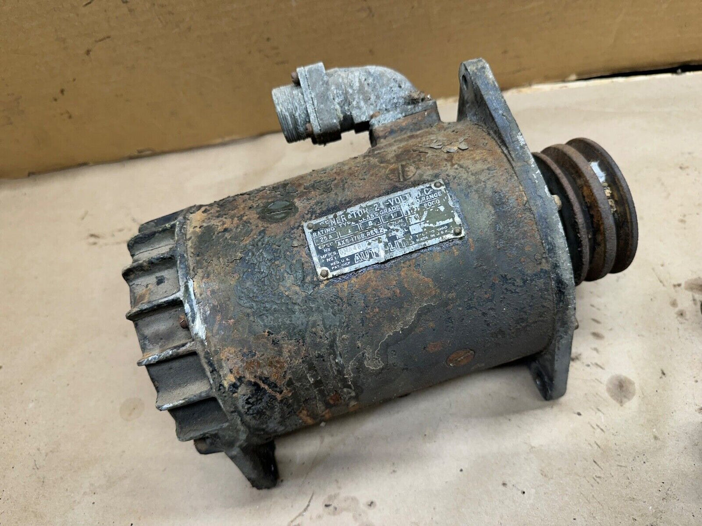 JEEP M38 A1 M38A1 M170 24V DELCO REMY GENERATOR 24 Volt 7355736 OEM Military