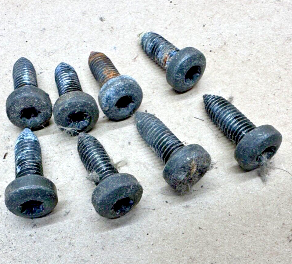 87-95 Jeep Wrangler YJ OEM Seat Slider Track Adjuster Bolts Bolt 8 TORX Bracket