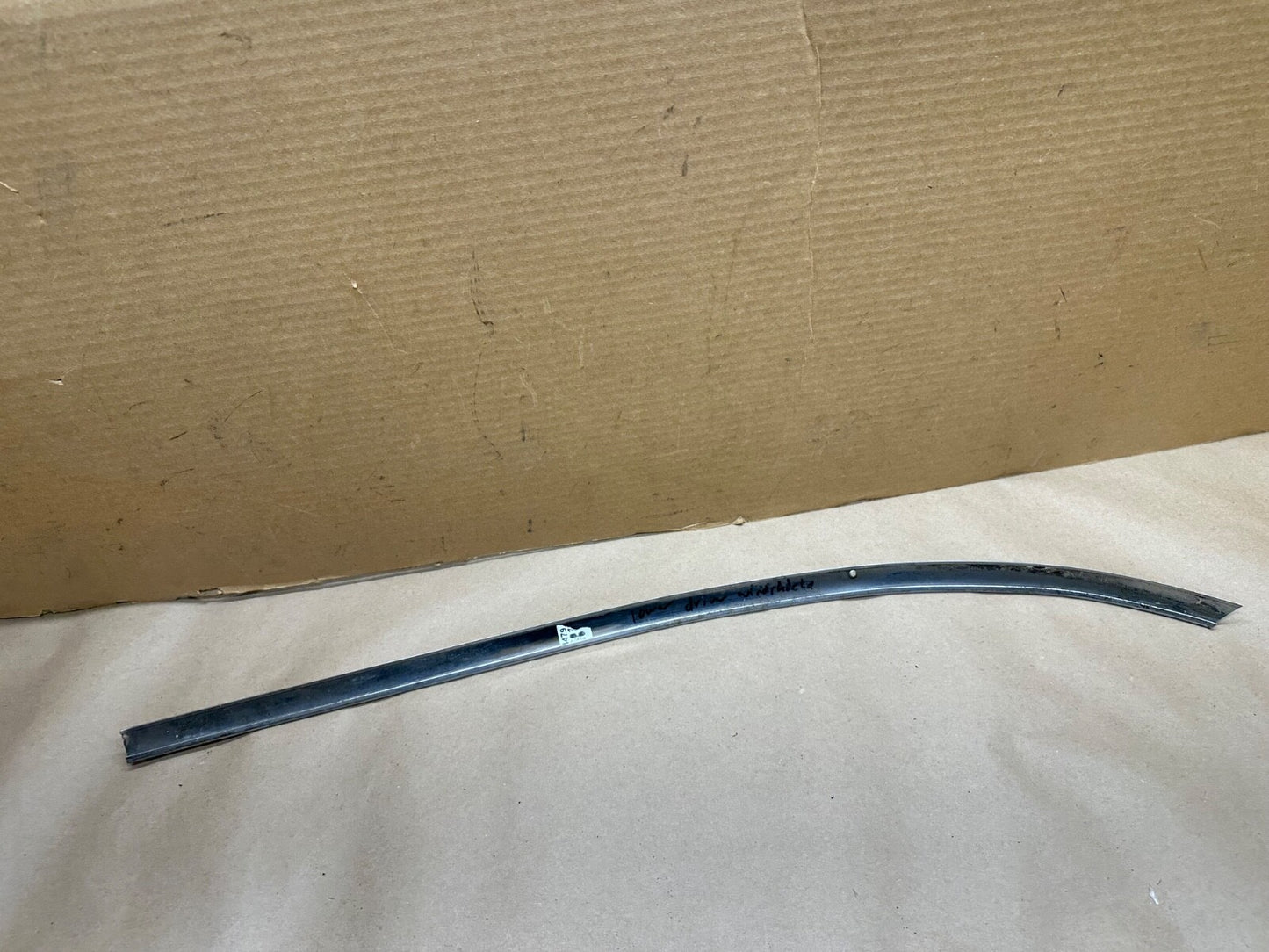 Jeep FSJ Grand Wagoneer Driver Lower Windshield Stainless Steel Trim Chrome Left
