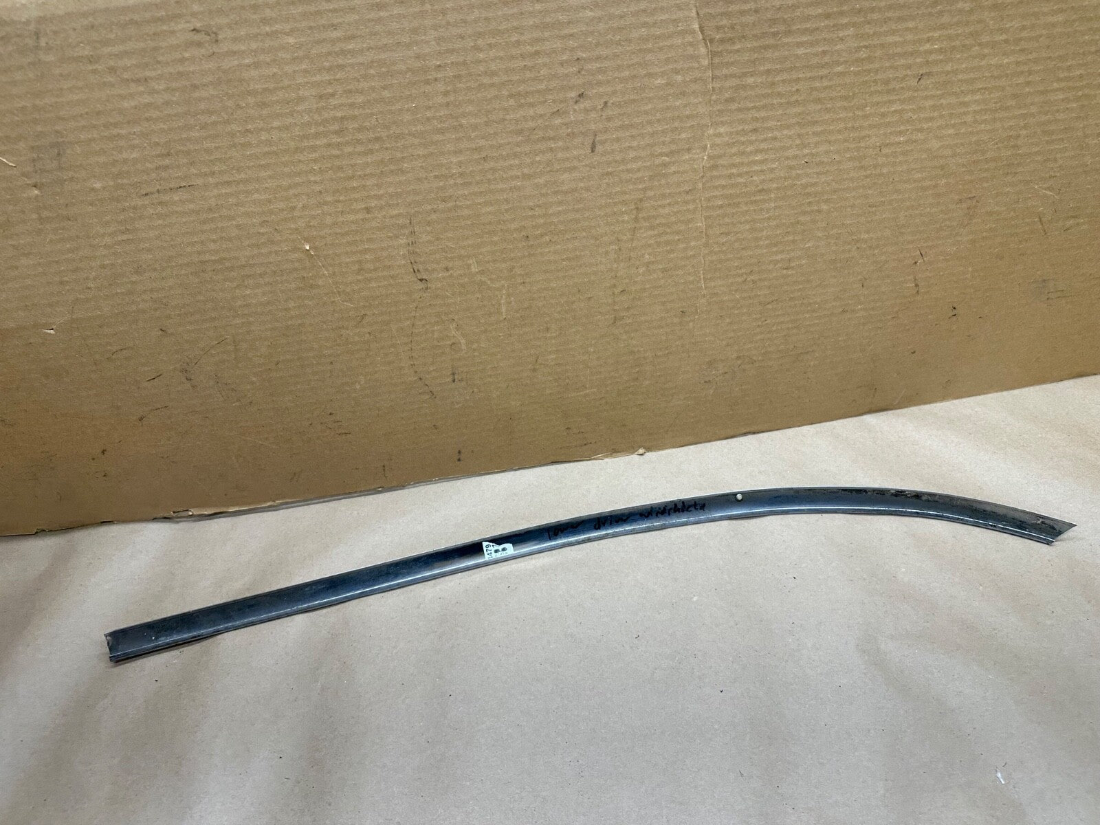 Jeep FSJ Grand Wagoneer Driver Lower Windshield Stainless Steel Trim Chrome Left