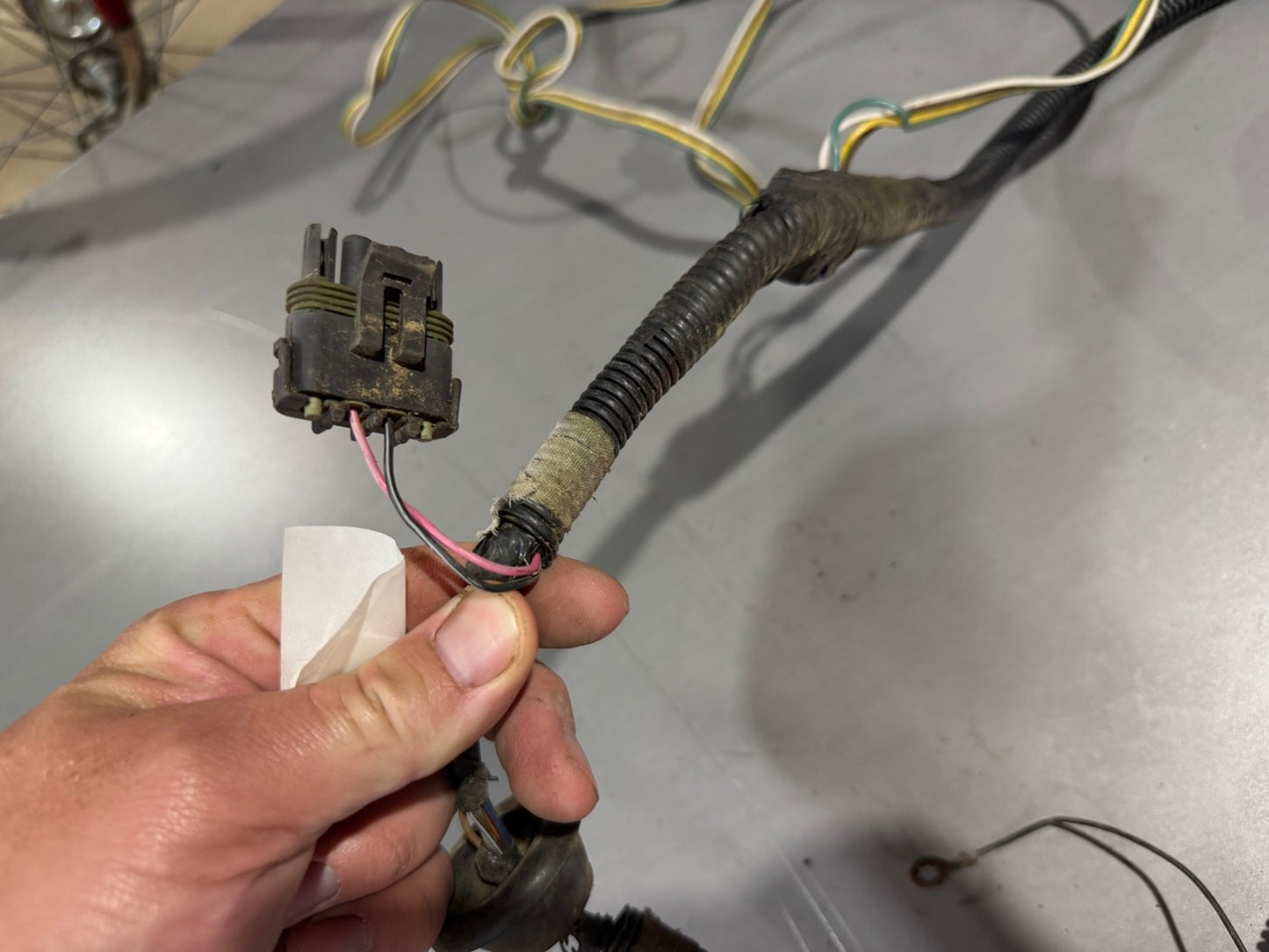 87-90 Jeep Wrangler YJ BODY HARNESS Rear Tail Fuel Pump Wiring Loom OEM