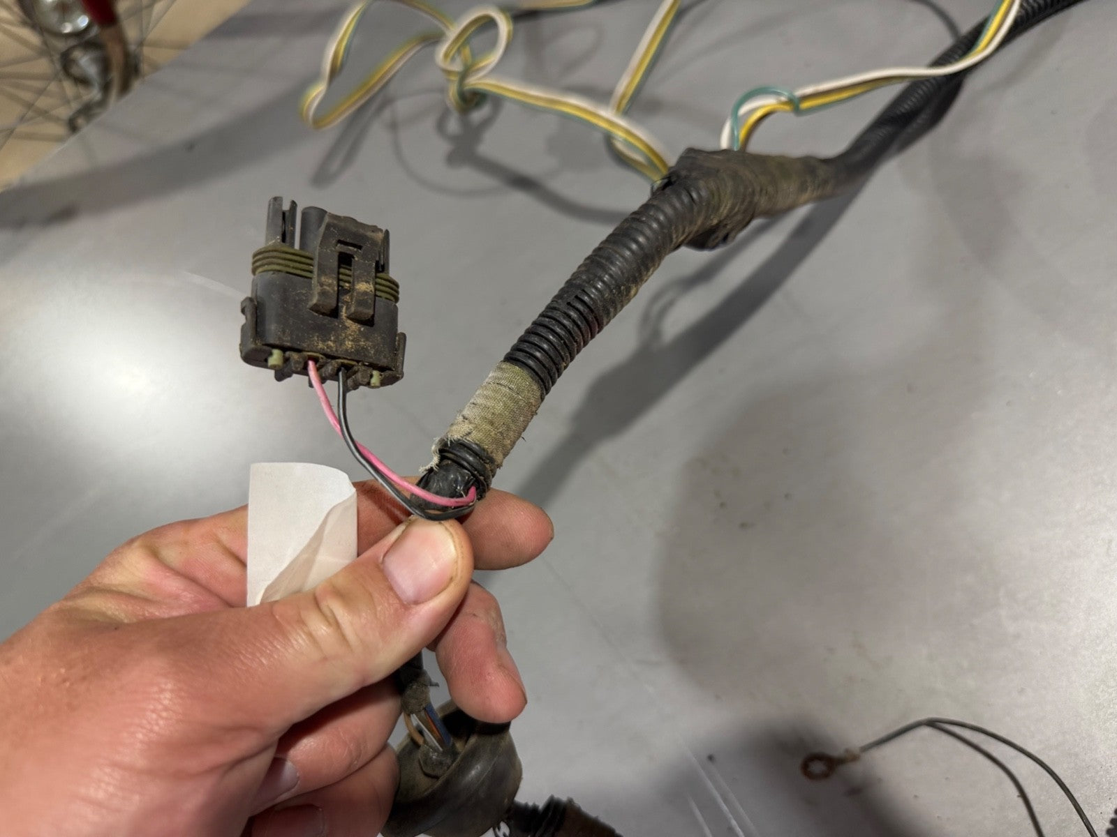 87-90 Jeep Wrangler YJ BODY HARNESS Rear Tail Fuel Pump Wiring Loom OEM