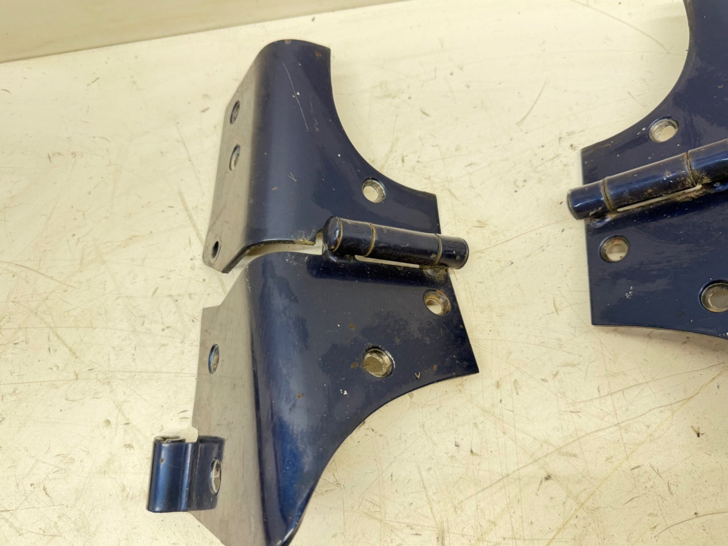 Windshield Frame Hinges Hinge Pair for Jeep Wrangler TJ 97-06 Factory OEM Blue