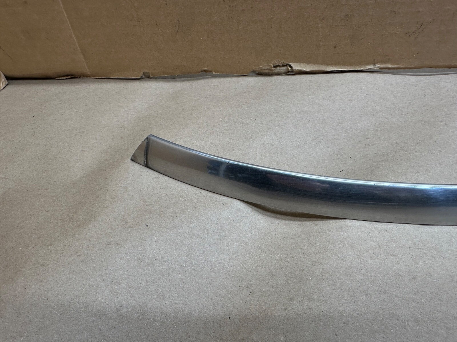 Jeep FSJ Grand Wagoneer Passenger Lower Windshield Stainless Steel Trim Chrome