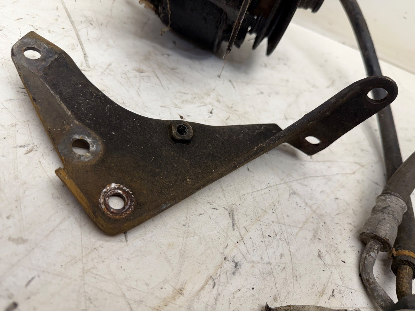 Jeep Wrangler YJ 87-90 V belt 2.5 4.2 L Power Steering Box Pump Kit Brackets OEM