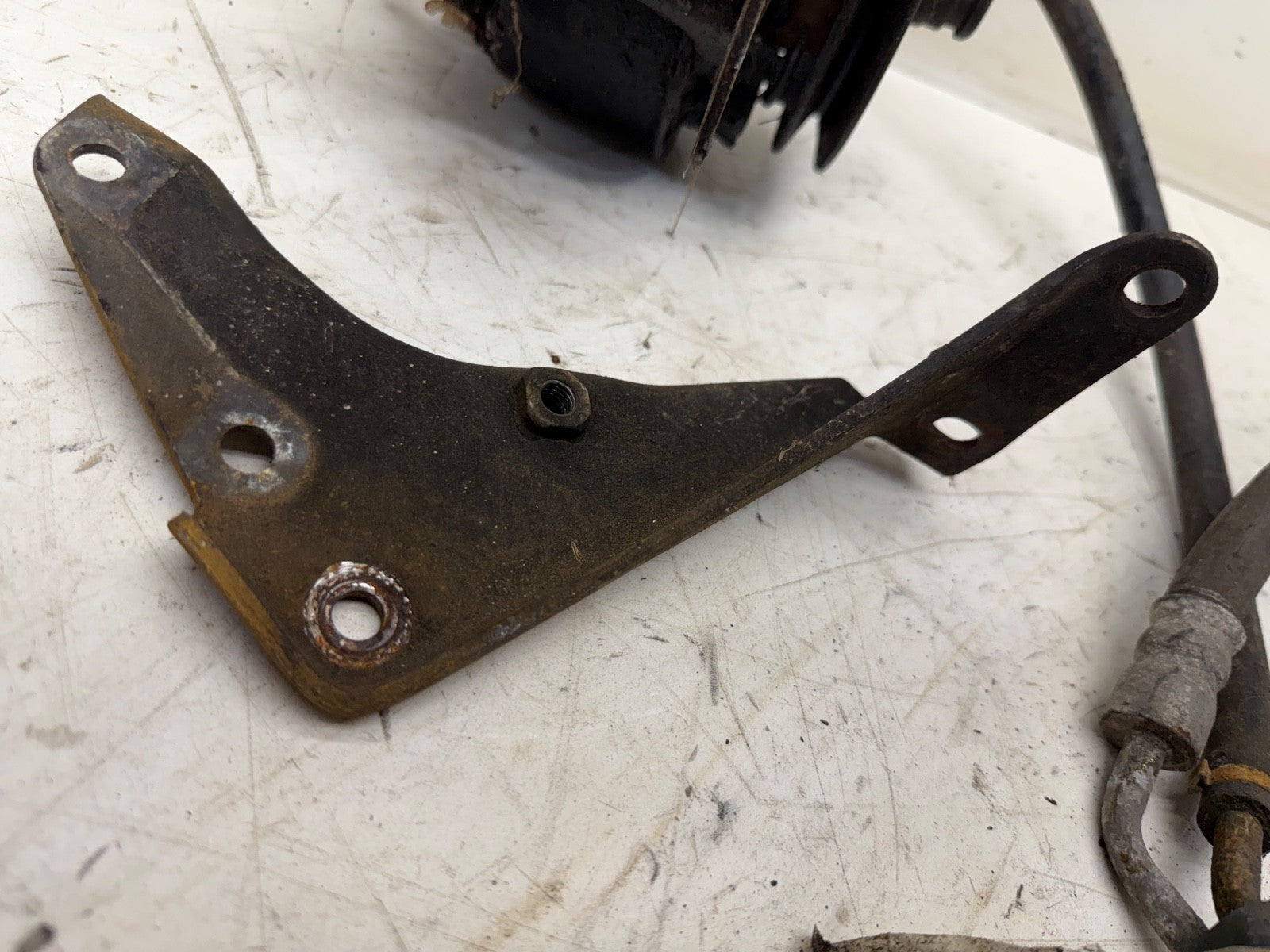 Jeep Wrangler YJ 87-90 V belt 2.5 4.2 L Power Steering Box Pump Kit Brackets OEM